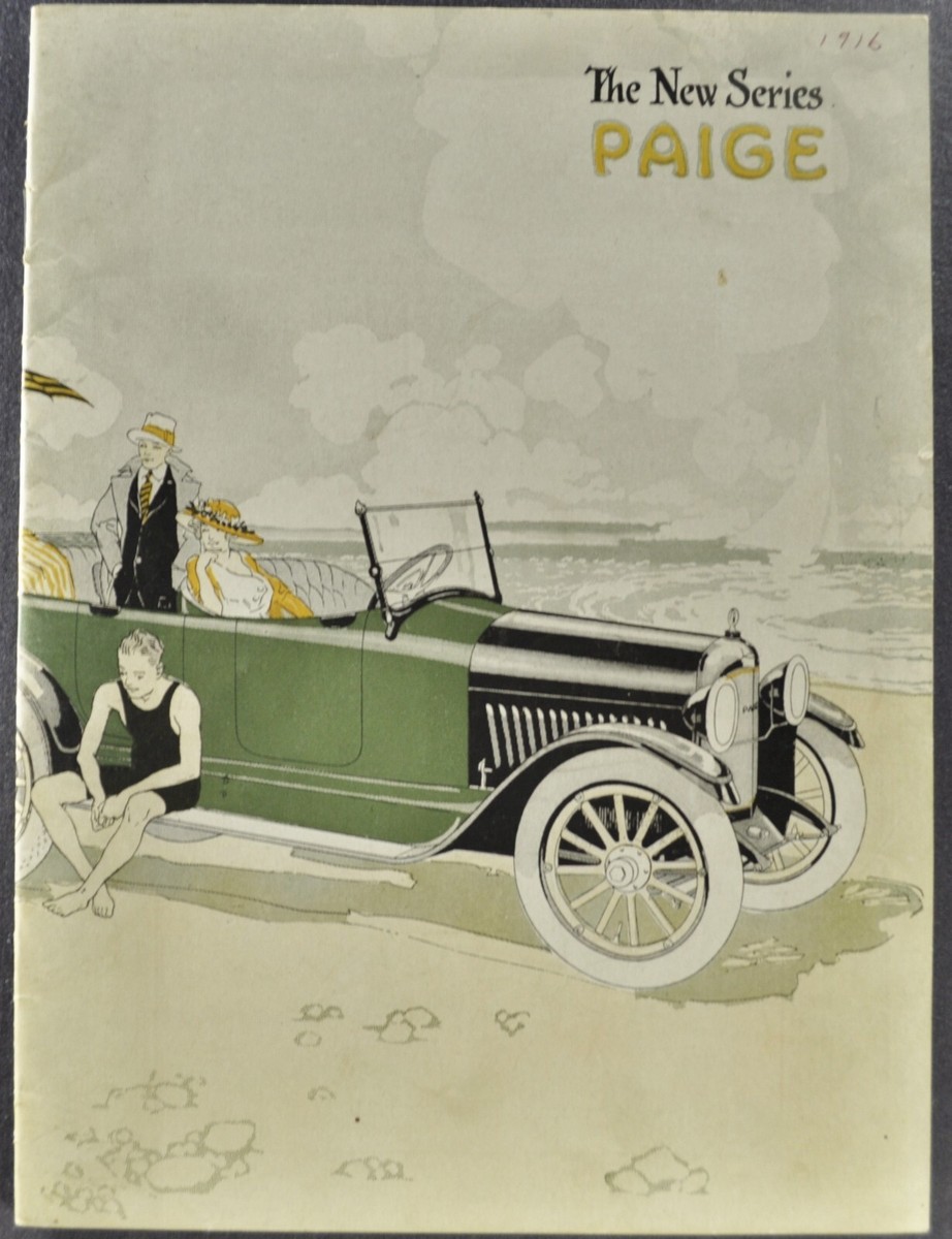 1916 Paige Motor Car Brochure Fairchild 6-46 Touring Car Excellent