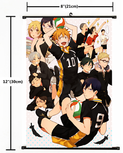 Anime Haikyuu high school volleyball Wall Poster Scroll Home Decor Cosplay 1469