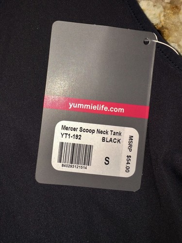 Yummie Mercer Scoop Neck Tank Control Shapewear Top BLACK NEW Womens Sz S Small - Picture 6 of 6