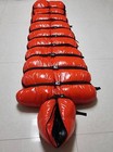 Shiny wetlook nylon tie closed mummy down binding bound bundle sleeping bag warm