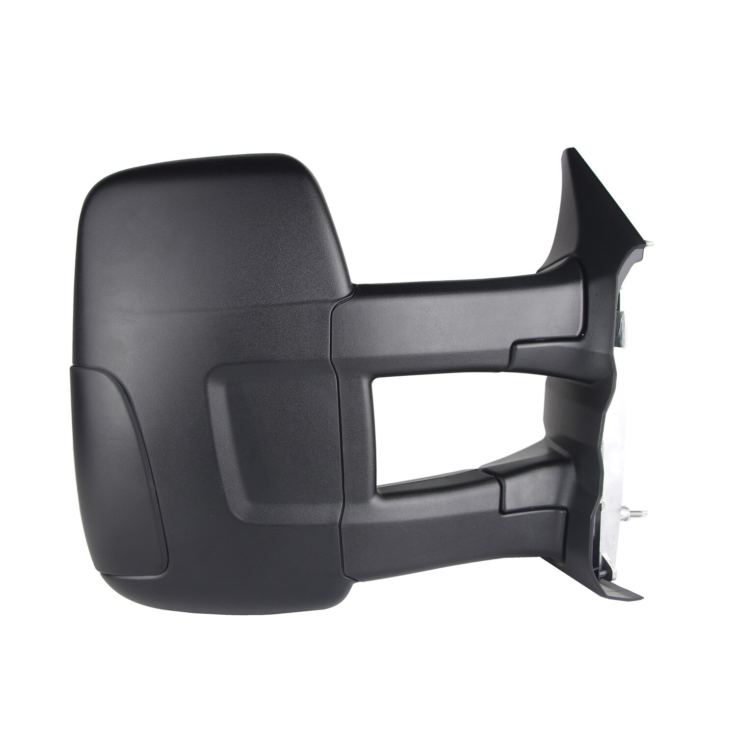 Black Power Convex Manual Folding Passenger Side Door Mirror 128-04547R