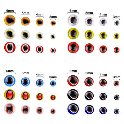 732 Pezzi Occhi 3D Olografici Per Esca Da Pesca - 3/4/5/6 Mm, 4 Colori, Per Fly Tying E Jig