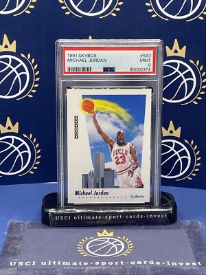    1991-92 SkyBox Michael Jordan #583 Bulls-PSA 9-Mint