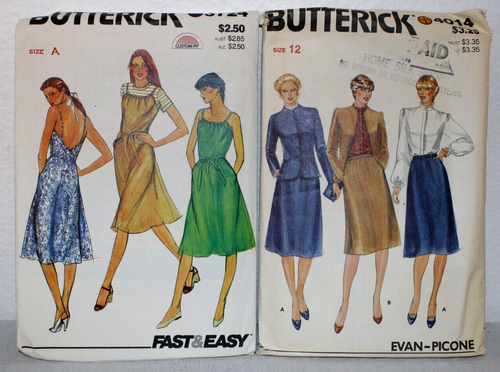 Patrons de couture Butterick femme et homme : lot de 19 assortis : vintage occasion - Photo 5 sur 11