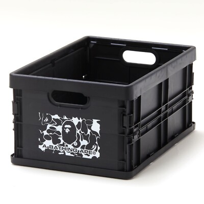 A BATHING APE Bape Stackable Plastic Storage Foldable Box