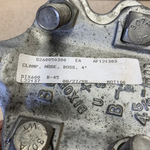 DIXON VALVE & COUPLING B45 Boss Clamp XX 6 Bolt New 4 5/8” - 5” OD 307A WT - Picture 7 of 7