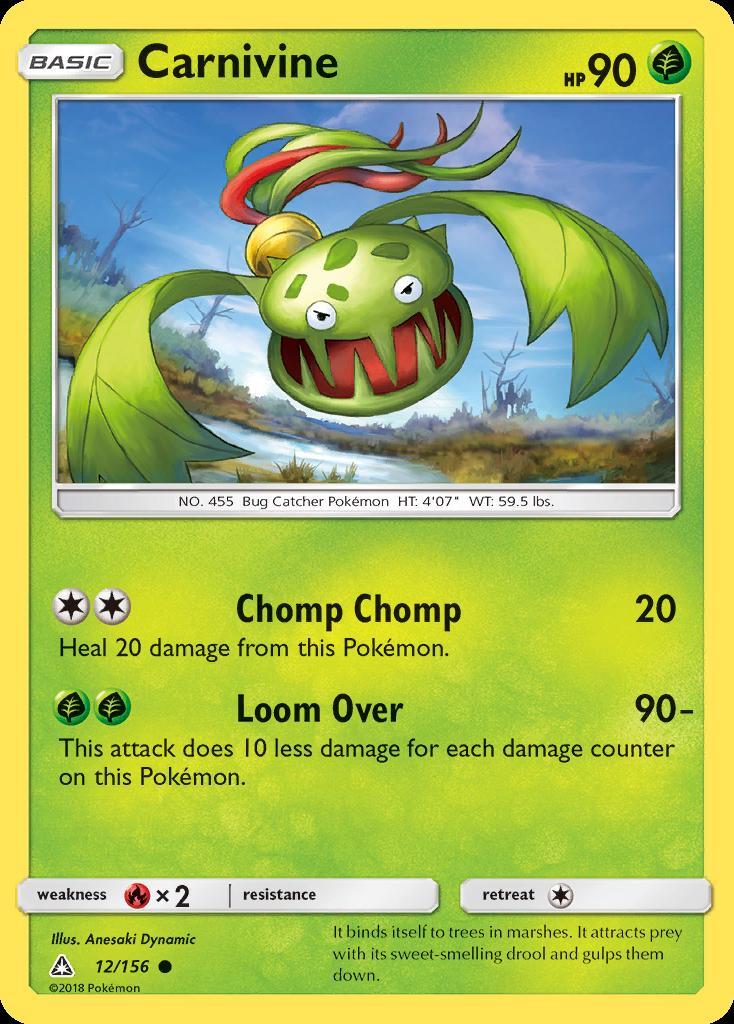Pokemon Carnivine (12/173) Ultra Prism LP