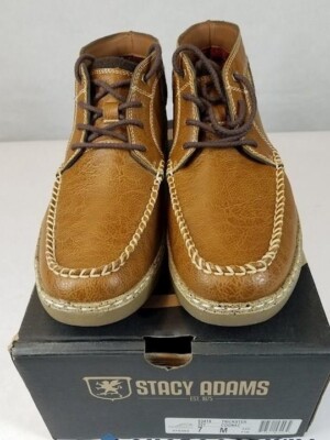 Stacy Adams Brown Leather Chukka Boots Stacy Adams Maxwell Brown Men main image 3