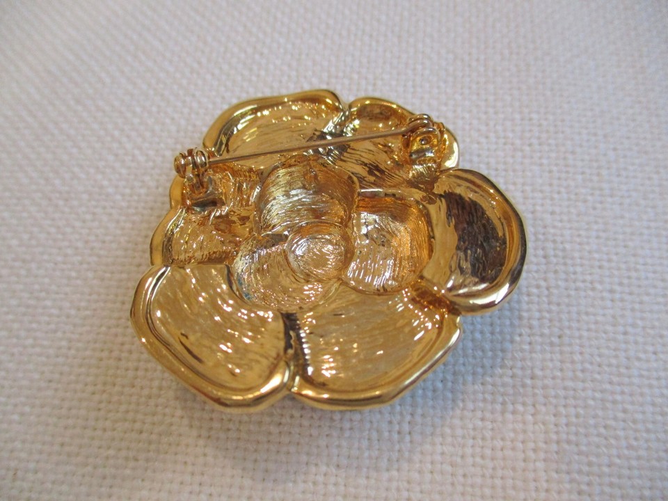 Vintage Green Enamel Rhinestone Clover Leaf Shamrock Flower Shape Pin/Brooch eBay