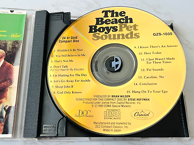 The Beach Boys Pet Sounds CD 24KT GOLD JAPAN Audiophile DCC The Beach Boys Pet Sounds CD 24KT GOLD JAPAN Audiophile DCC