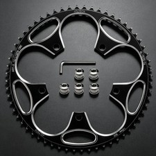 130bcd- 38t-60t Road Bike Alloy Chainring 9-11 Speed Crank Ring W Bolts Wrench 130bcd- 38t-60t Road Bike Alloy Chainring 9-11 Speed Crank Ring W Bolts Wrench