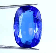Birthday Gift 12.55 Ct Natural Blue Tanzanite Cushion Gemstone Certified T25219