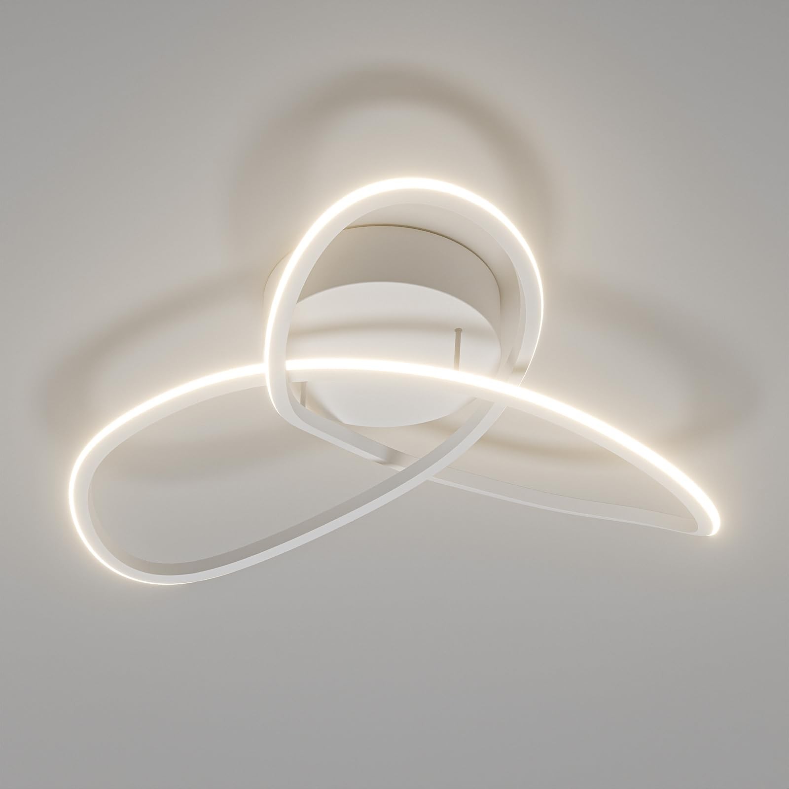 Plafoniera LED Design Quadrifoglio 24.5cm Luce Bianca Soffitto Moderna