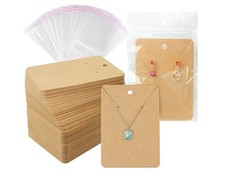 Earring Cards Necklace Display Cards with Bags150 Earring Display Cards 150 Pcs