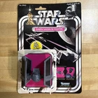Vintage Star Wars Die Cast Darth Vader Tie Fighter Card Back  Kenner Complete
