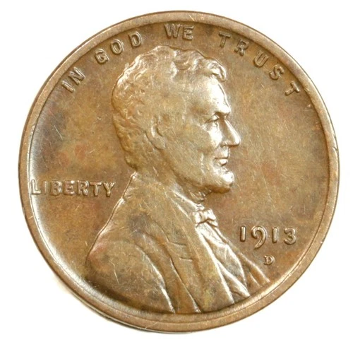 1913-D 1C BN Lincoln Cent- Choice EF- SMH 1619