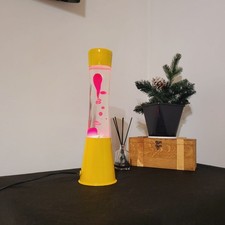 Lava lamp Big lava lamp red lava yellow body Vintage lava lamp