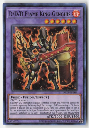 D/D/D Flame King Genghis CT13-EN005 YuGiOh 2016 Mega-Tins card