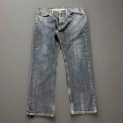 Levi s 505 Regular Fit Jeans Men 38x32 Blue Straight Leg Medium Wash