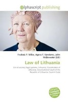 Frederic P. Miller (U. A.) | Law Of Lithuania | Taschenbuch | Englisch (2026)
