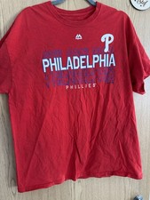 Majestic Philadelphia Phillies Vintage Starter Jacket Red, Size XL