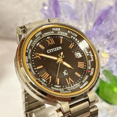 Citizen xC H240-T018220 Brown Dial Eco Drive Radio Ladies Watch