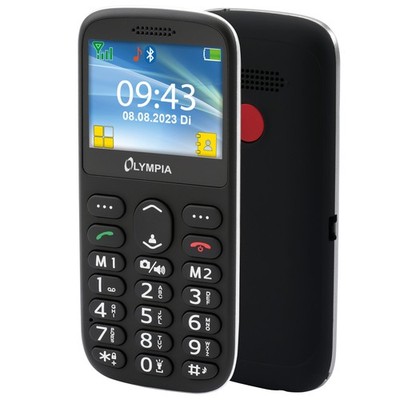 SUN Komfort Senioren Mobiltelefon mit Großtasten und großem Farb-LC-Display schw