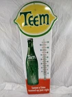 Vintage Advertising TEEM Soda Tin Wall Thermometer  T-504