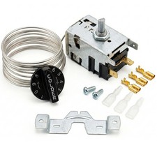 Refrigerator Temperature Control Kit - Thermostat for True Freezer/Cooler, 72" C