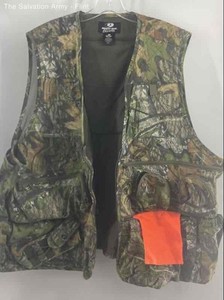 Mossy Oak Obsession Mens Multicolor Cotton Blend Real Tree Tactical Vest Sz 2XL