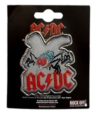 Image of AC/DC Metal Pin Badge: FLY: on the wall acdc classic Official Merch gift £pba