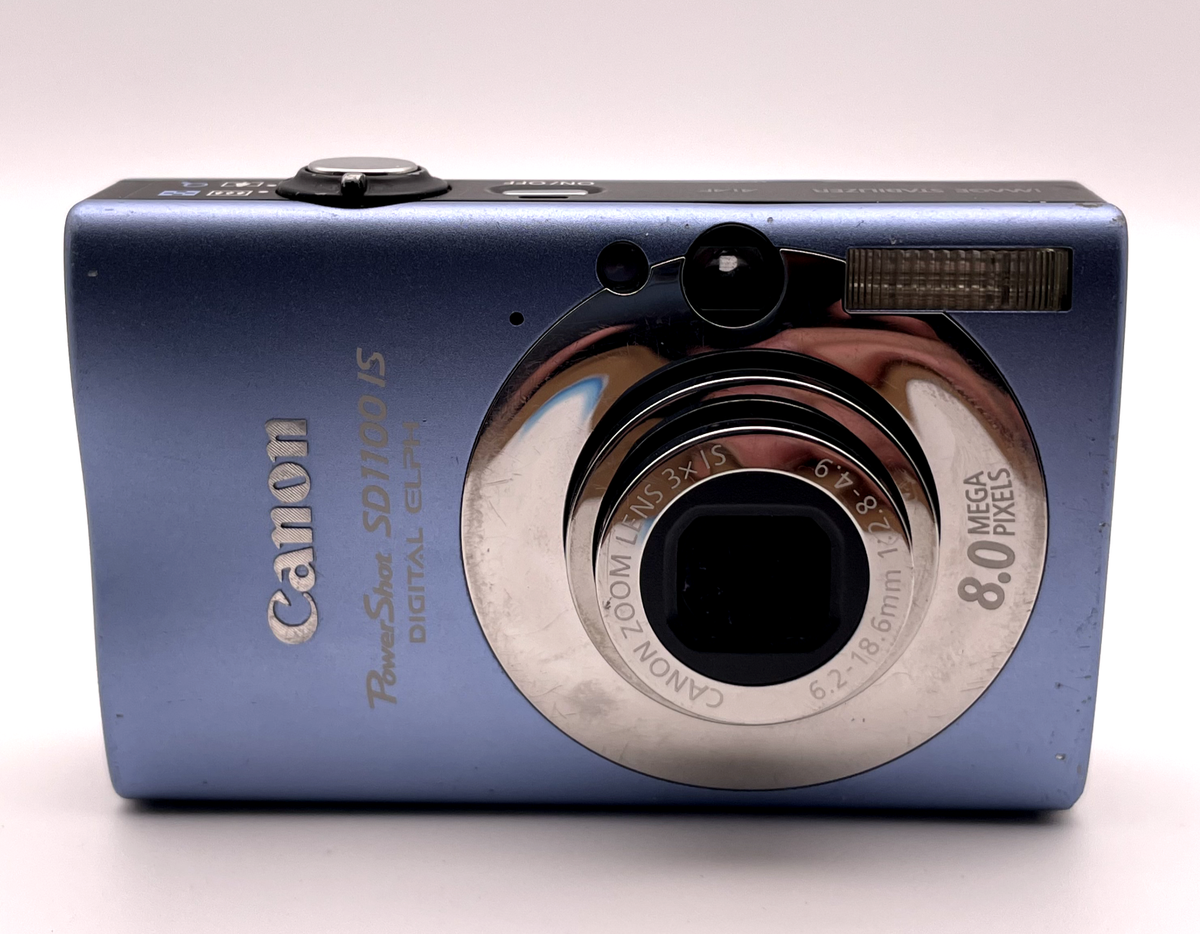 Canon PowerShot SD1100 IS Digital Camera Blue – Screen Lens Error