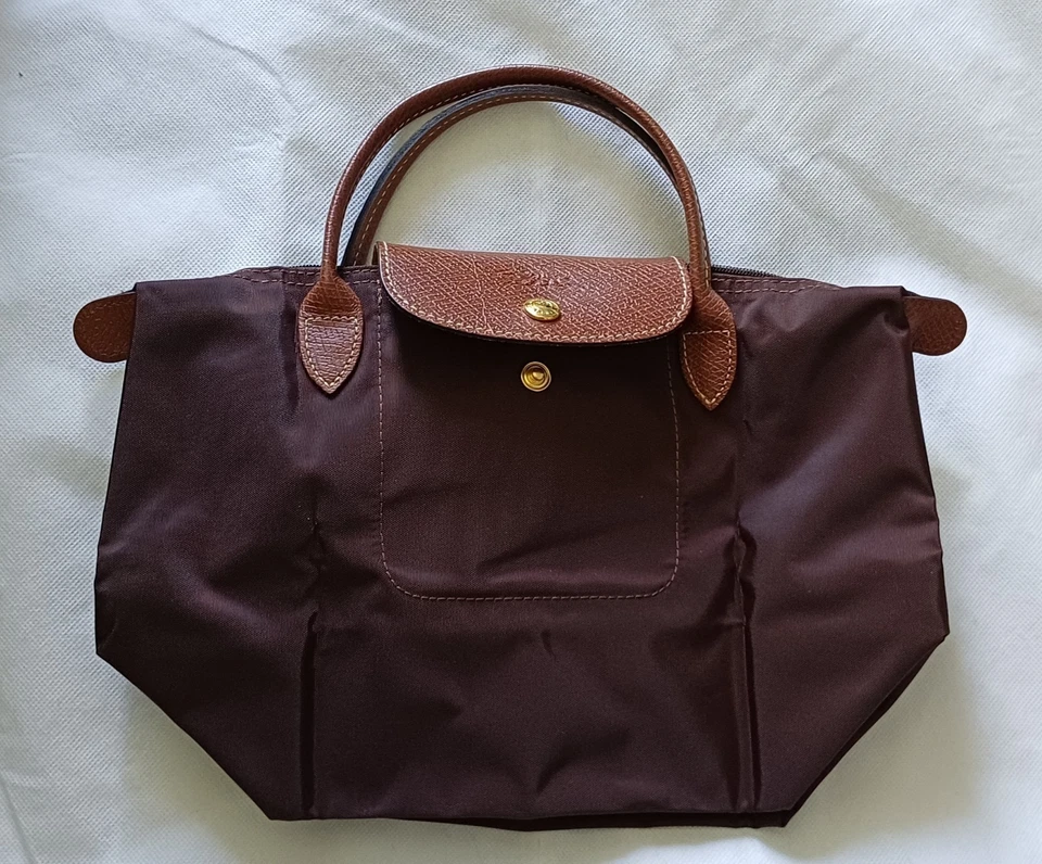 Sac Longchamp Le Pliage, petit sac à main, marron - Photo 4/4