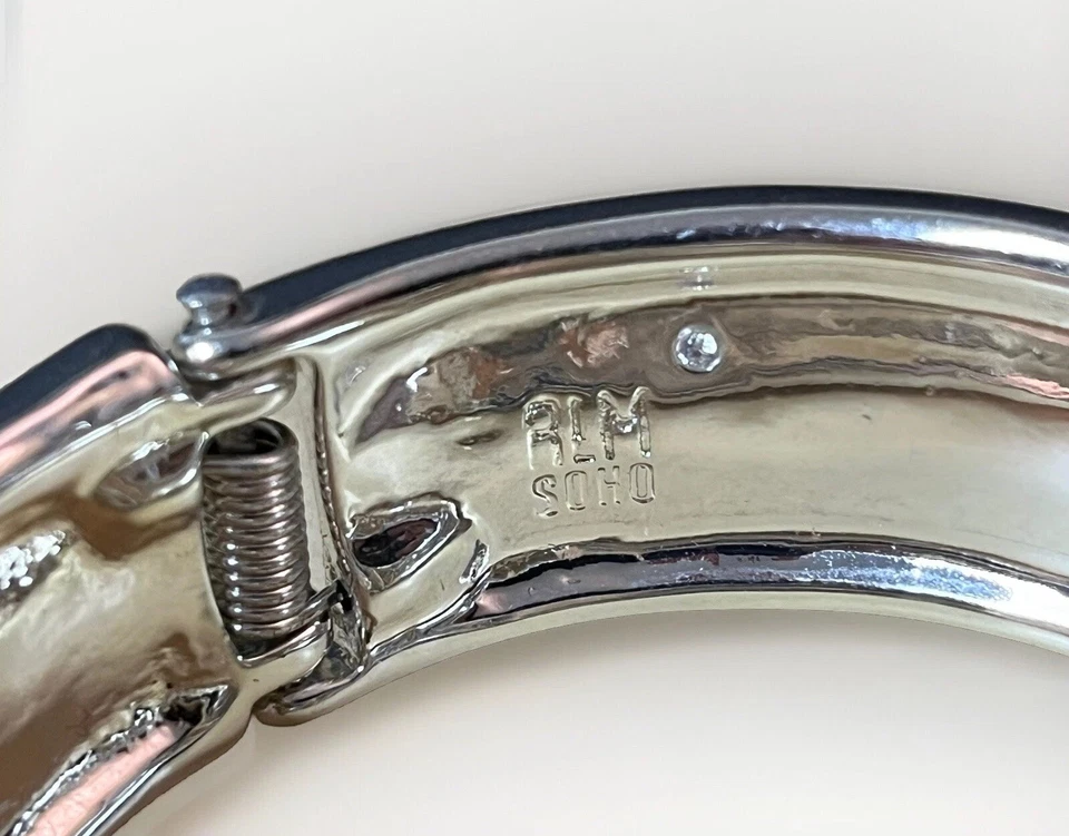 Pulsera de plata con bisagra Robert Lee Morris Soho piedra abulón RLM SOHO Foto 4 de 4