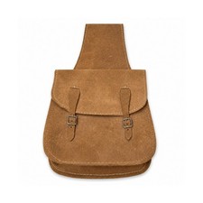 Vintage Handmade Brown Suede Crossbody Bag Sa...