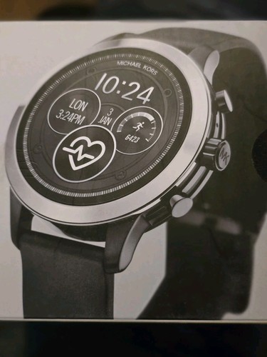 Michael Kors Gen 4 Runway Silver-Tone and Silicone Smartwatch