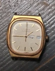 Vintage Timex Automatic E-Line 34mm Gold Tone Day Date