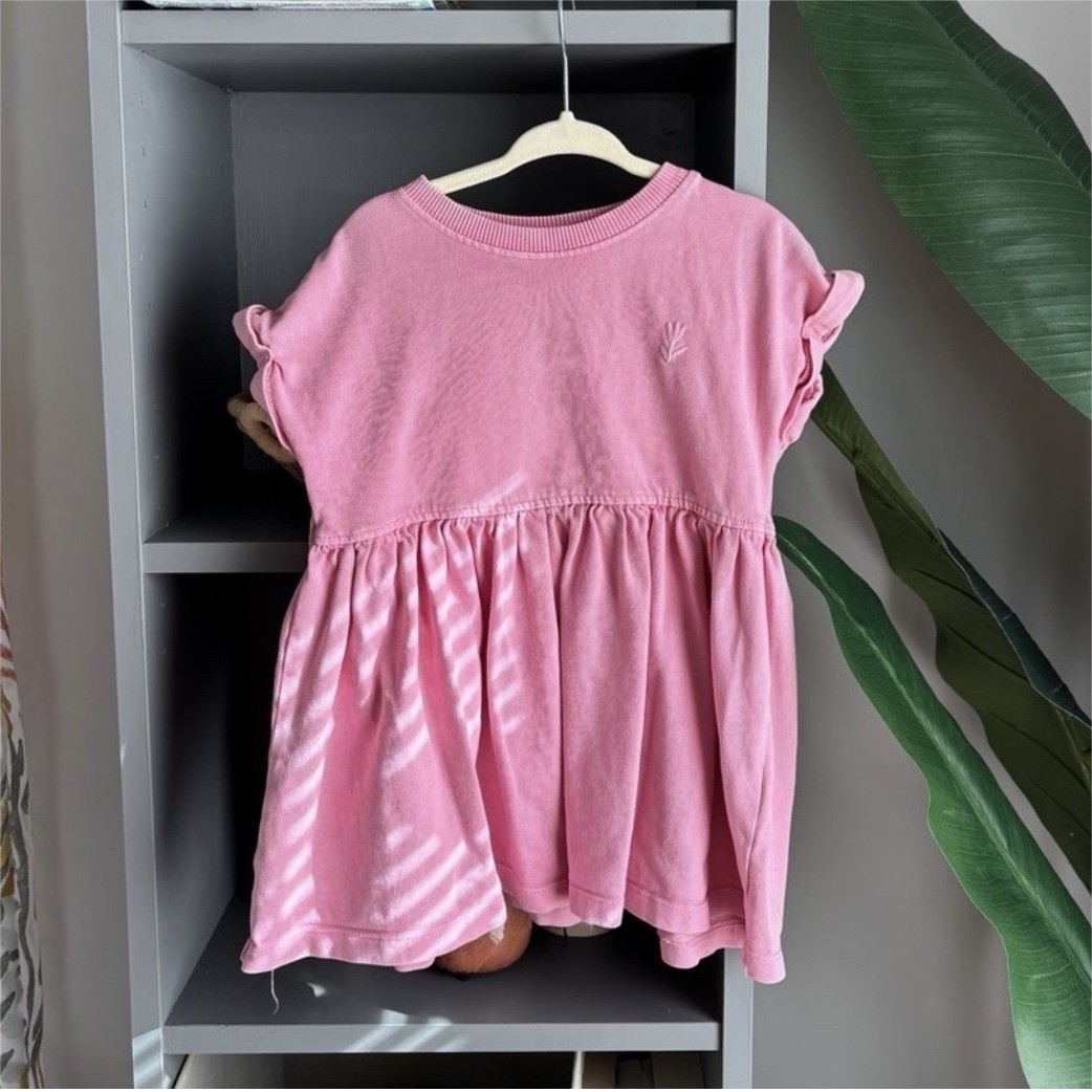 zara pink babydoll dress Zara A-Babydoll Dress Girls 2 Years Pink 100% Cotton Knee Length Embroidered