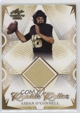 2023 Leaf Trinity Rookie Relics Aidan O'Connell #RR-1 18wa