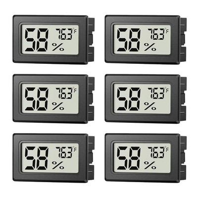 3 or 6 Mini Hygrometer Indoor Humidity Meter Small Digital Thermometer Humidity