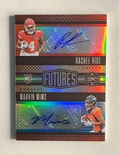 Rashee Rice & Marvin Mims 2023 Panini Legacy Football Futures Ink Duo Auto #7/50