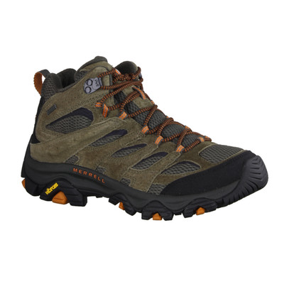 Merrell Moab 3 MID GTX Herrenschuhe, Outdoor, Grün, Leder/Textil