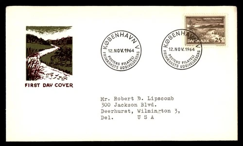 Mayfairstamps Denmark FDC 1964 Creek Scenery First Day Cover aax_07027