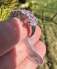 Bomb Party OG Ring, Size 9, whimsical Dreams, Rhodium Plating, Rose Quartz. — photo 6