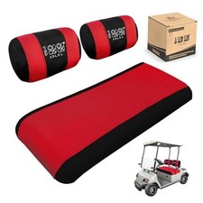 Golf Cart Seat Covers for Yamaha G2 G8 G9 G16 G19 G22  Club Car DS Black/Red