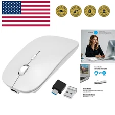 Bluetooth Wireless Rechargeable Mouse for MacBook Pro/Air/iPad Air/iPad Pro/L...
