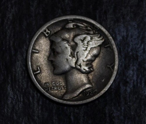 1926 S Mercury Dime  Fine Lot F 944