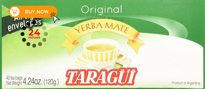 Taragui Yerba Mate - 40 Tea Bags - En Saquitos 40 Count (Pack of 1)