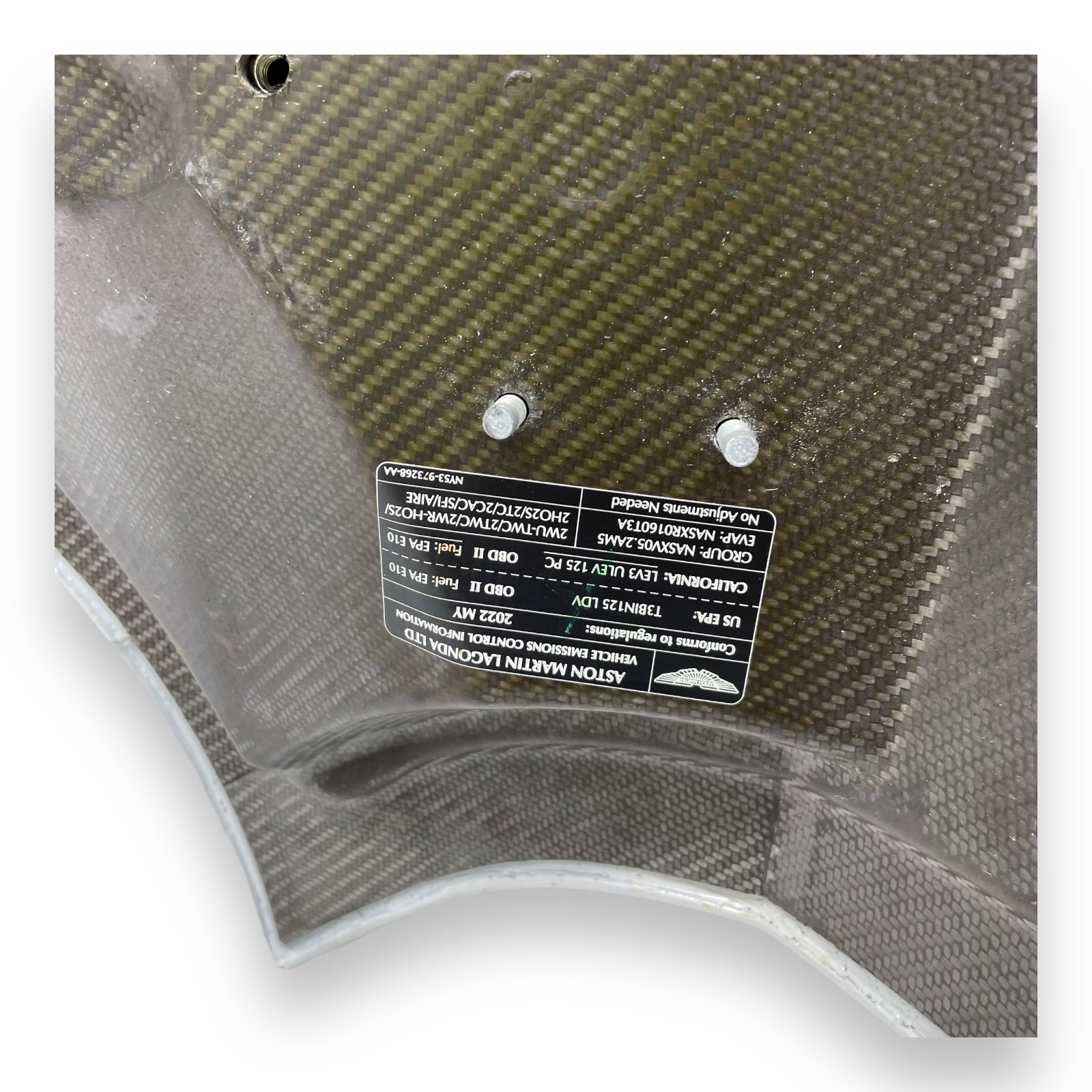 2018-2021 Aston Martin DBS Superleggera Front hood bonnet shell OEM