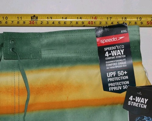 Pantalones Cortos de Tabla SPEEDO Para Hombres 4 Vías Cómodos Elastizados Multicolor Hiedra Oscura Talla XXL NUEVOS CON ETIQUETAS - Imagen 9 de 9
